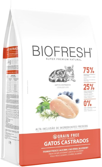 Ração Biofresh Gatos Castrados Frango