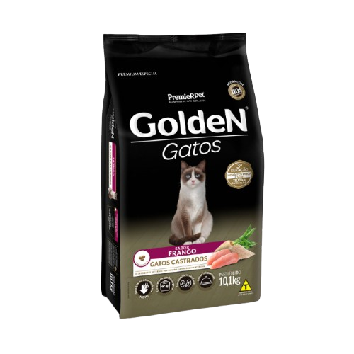 Ração Golden Gatos Castrados Sabor Frango